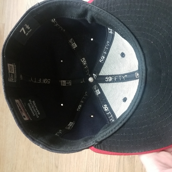 New Era Atlanta Braves fitted hat 7 3/8 - Picture 5 of 5